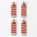 Fuzzy Reindeer Crew Socks 2 Pair US 5-10.5