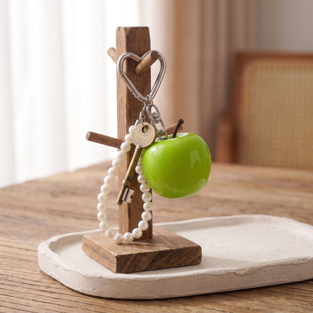 Bag Charm with Hanging Clip and Decorative Accent