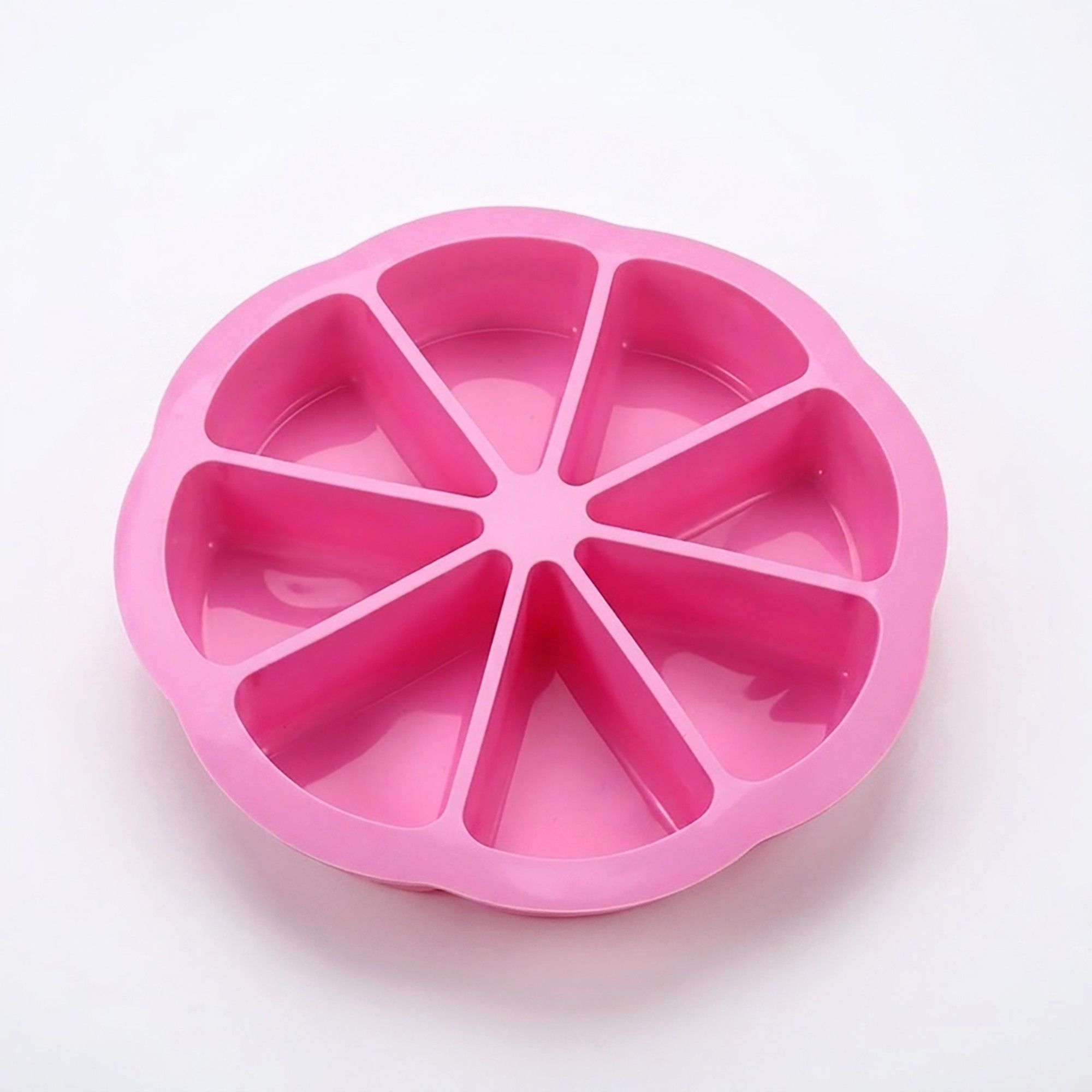 2-Piece Silicone Cake Slice Baking Mold with 8 Compartments
