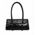 Vintage Oil-Wax Finish East-West Shoulder Bag