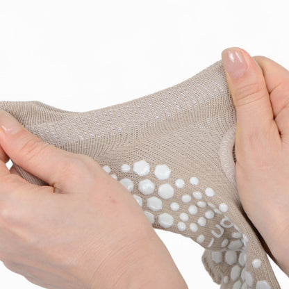 Anna-Kaci Women's Open-Toe Grip Socks for Yoga and Pilates with Non-Slip Soles and Arch Support