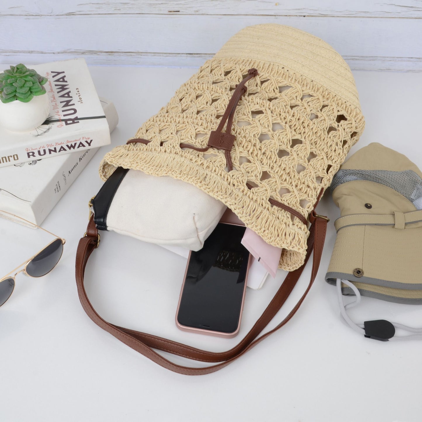 Anna-Kaci Women's Bohemian - Style Crochet Shoulder Bag