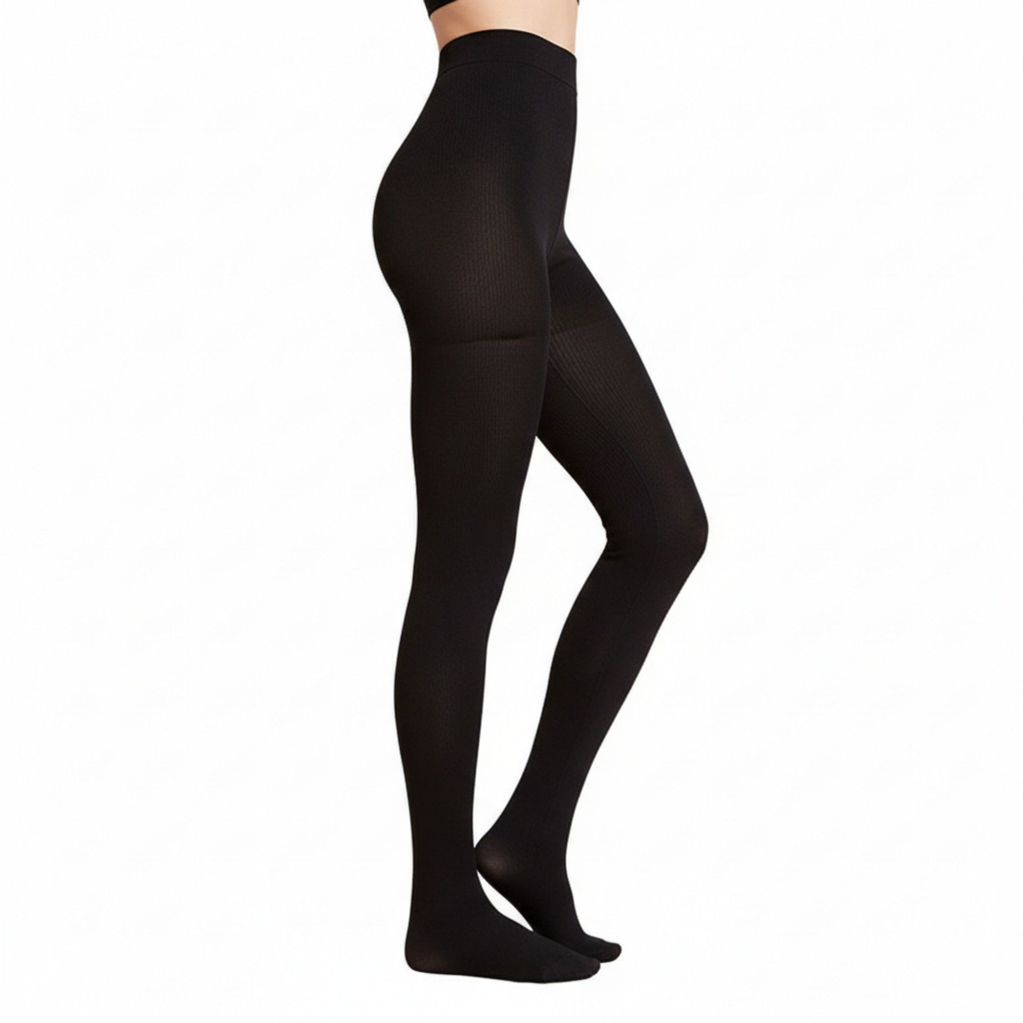 Anna-Kaci 2pcs Women's Light-Leg Fleece-Lined Pantyhose with Smooth Skinlike Finish Upgraded Anti-Snag Fabric for Warm Bare-Leg Coverage