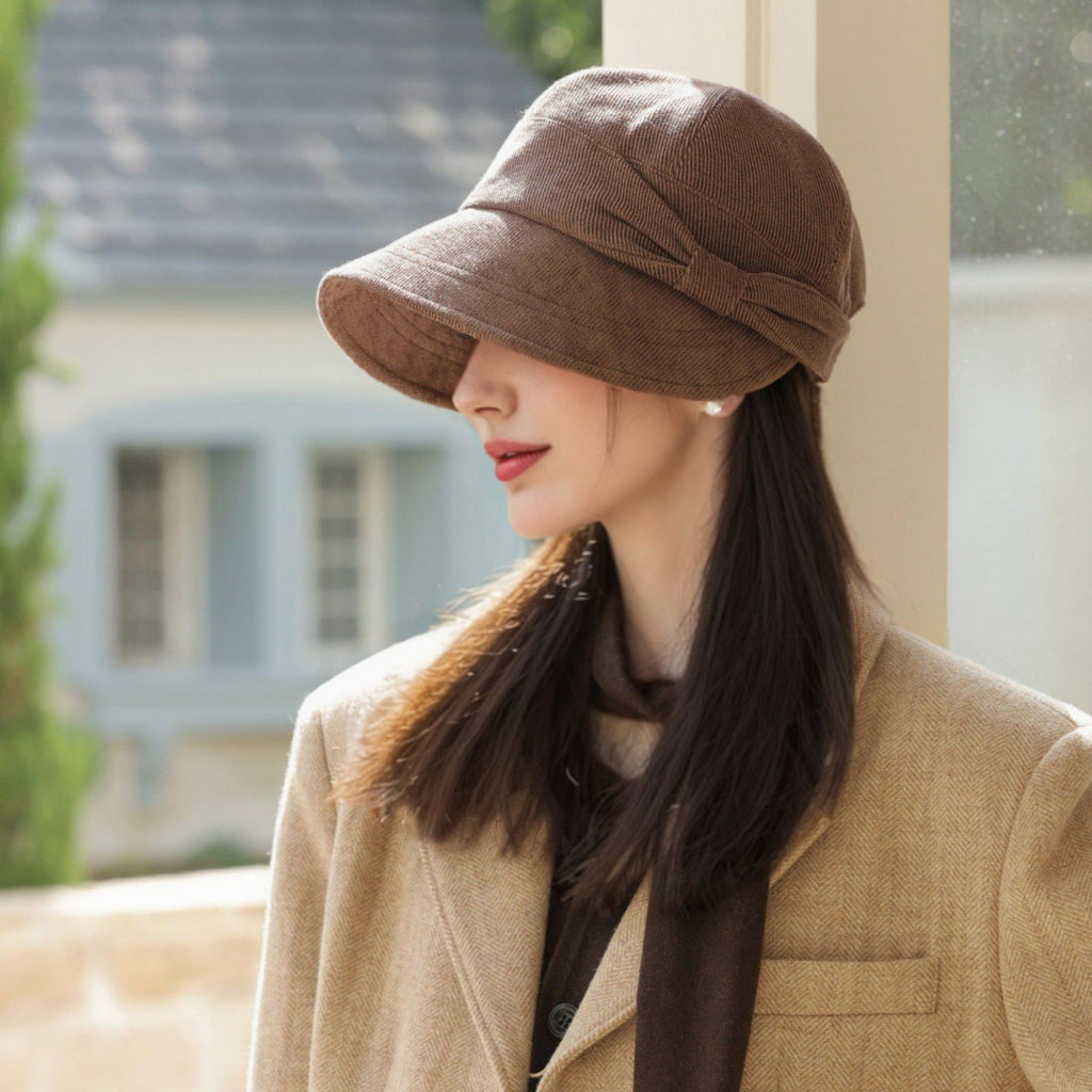 Anna-Kaci Women's Wide Brim Bucket Hat with Side Bow Detail and Structured Crown
