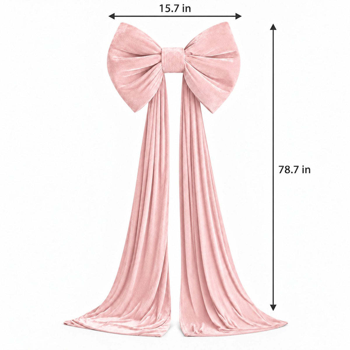 Oversized Velvet Christmas Bow Tree Topper with Long Tails