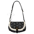 Pink crossbody bag with lace, everyday functionality and vintage-inspired looks