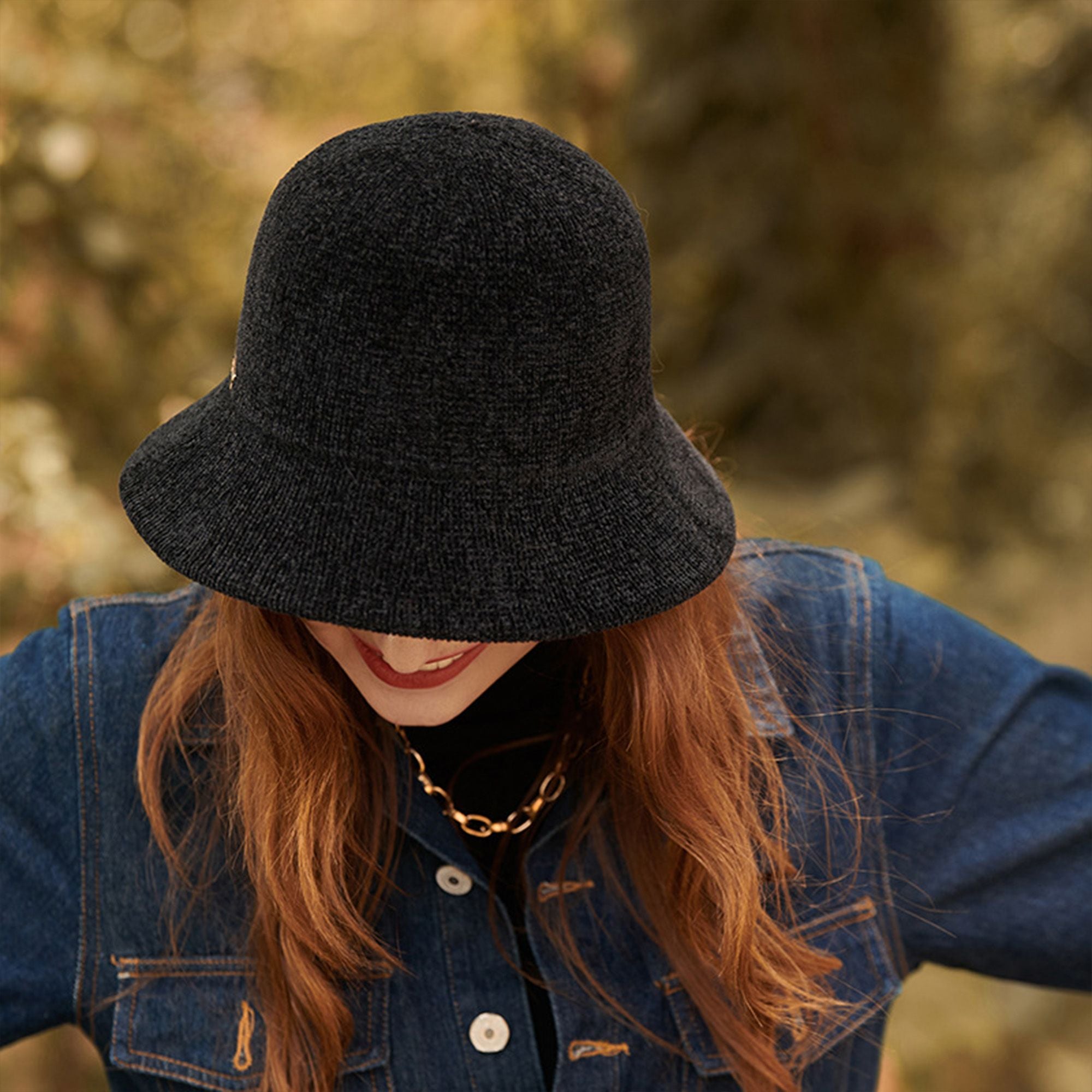 Anna-Kaci Womens Soft Knit Bucket Hat with Structured Brim