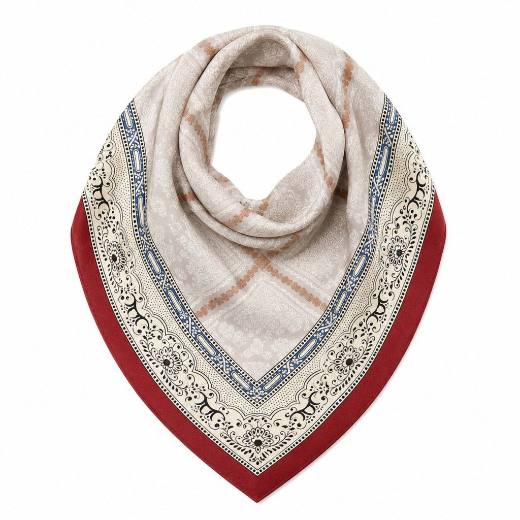 Paisley Floral Triangle Scarf Wrap Belt