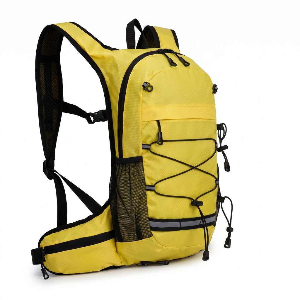 Outdoor Hiking Backpack with Bungee Cord Front Pocket Side Mesh Pockets Waist Belt