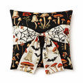 Halloween Throw Pillow Cover with Decorative Bow 18 x 18 Inch