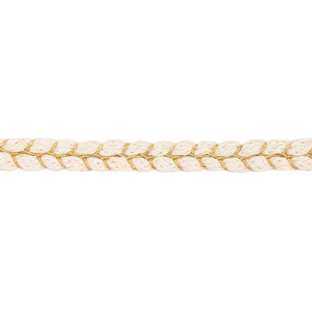 Sewing Braid Trim, 11 Yards 0.6 Inch Twisted Cotton Cord Trim, Handmade DIY Craft Embellishment Costume Garment Decor Accessory