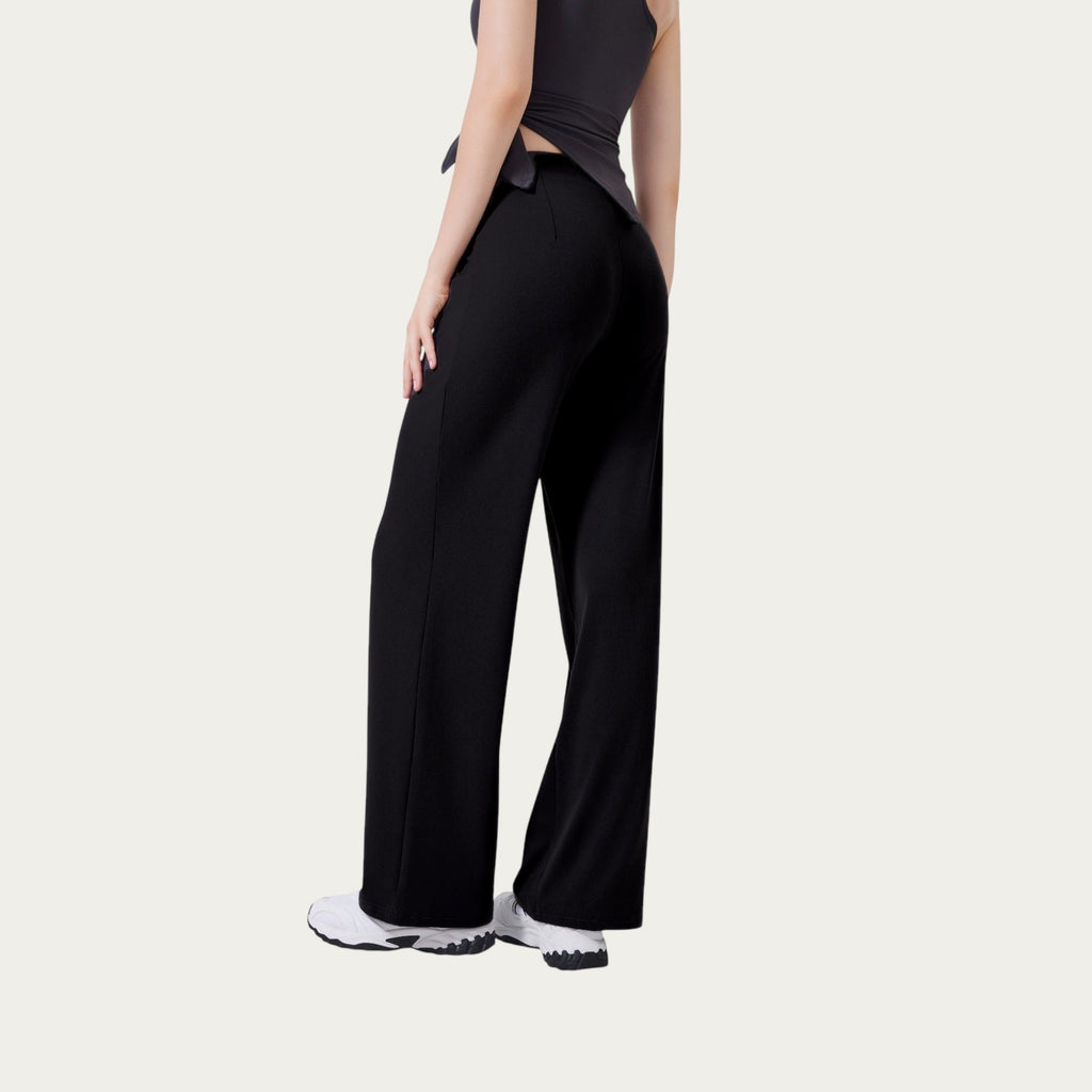 Anna-Kaci Active Women's High Waist Drawstring Wide Leg Sweatpants with Relaxed Fit