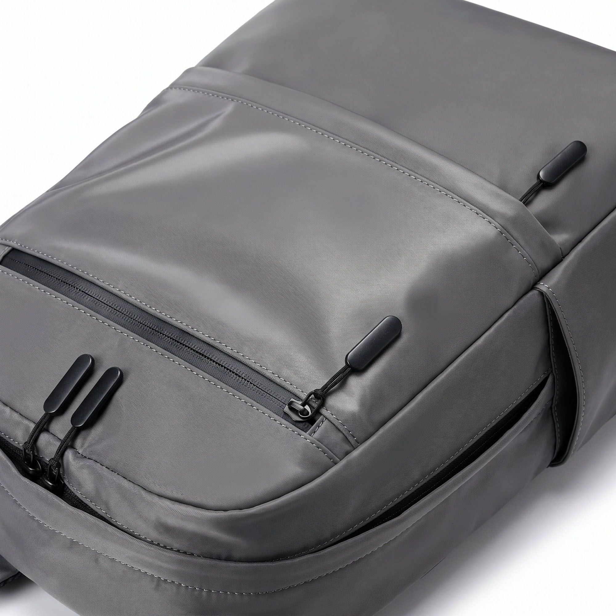 Multi-Pocket Commuter Backpack with Padded Shoulder Straps and Dual Side Pockets