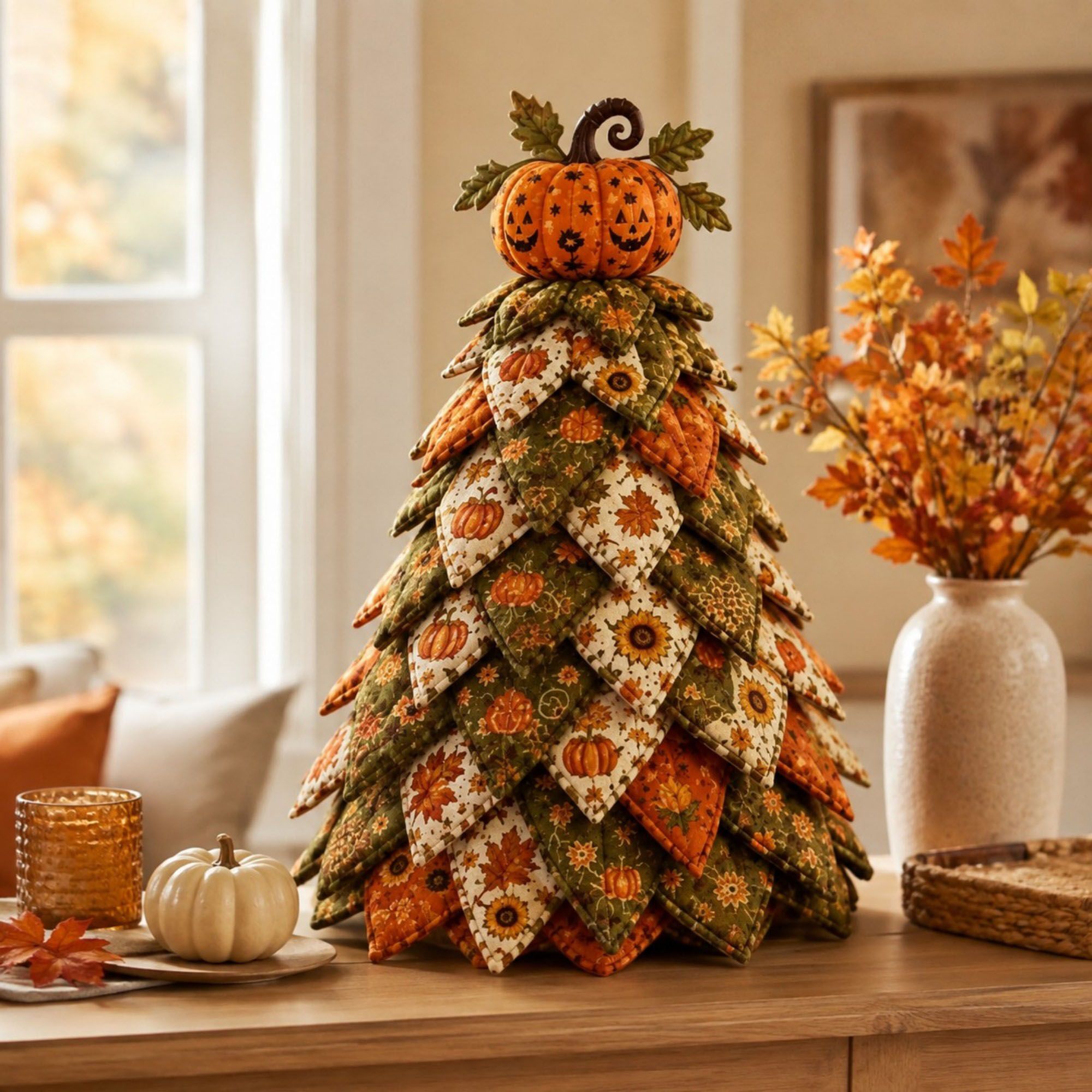 Handmade Halloween Witch Tree Sewing Kit DIY Fabric Holiday Decoration