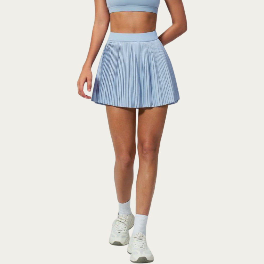 Anna-Kaci Active Women's Pleated Athletic Skort with Built-In Shorts and Side Pocket