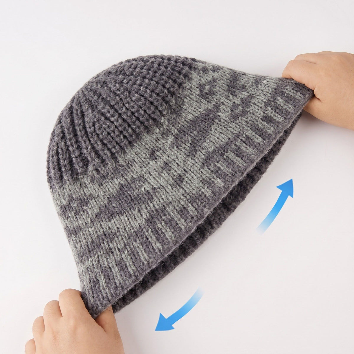 3 Piece Knit Winter Hat Scarf and Gloves Set with Geometric Pattern