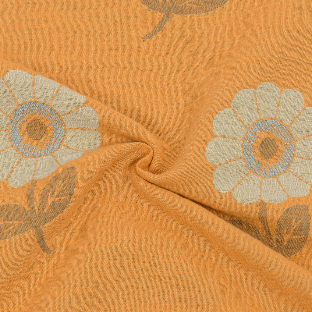 4-Piece Cotton Bedding Set with Floral Print Duvet Cover, Pillowcases, and Flat Sheet for a Bright and Cheerful Bedroom
