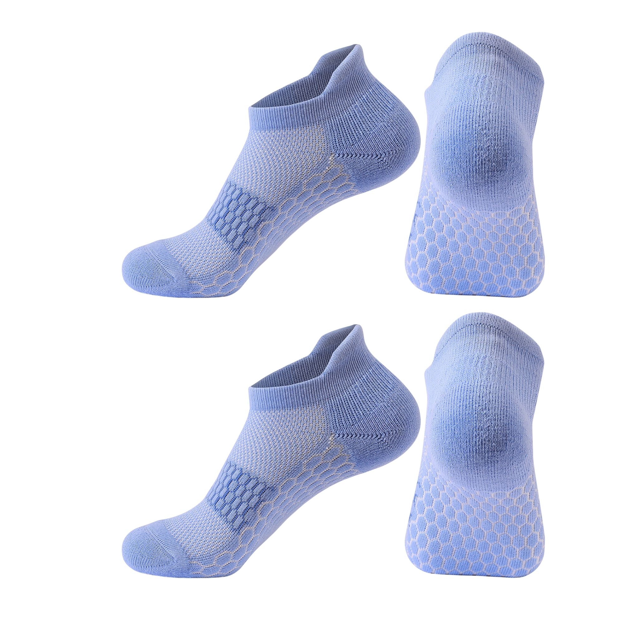 Anna-Kaci Women's 2-Pair Set Low-Cut Athletic Socks with Honeycomb Mesh Ventilation Arch Compression and Cushioned Heel Fit