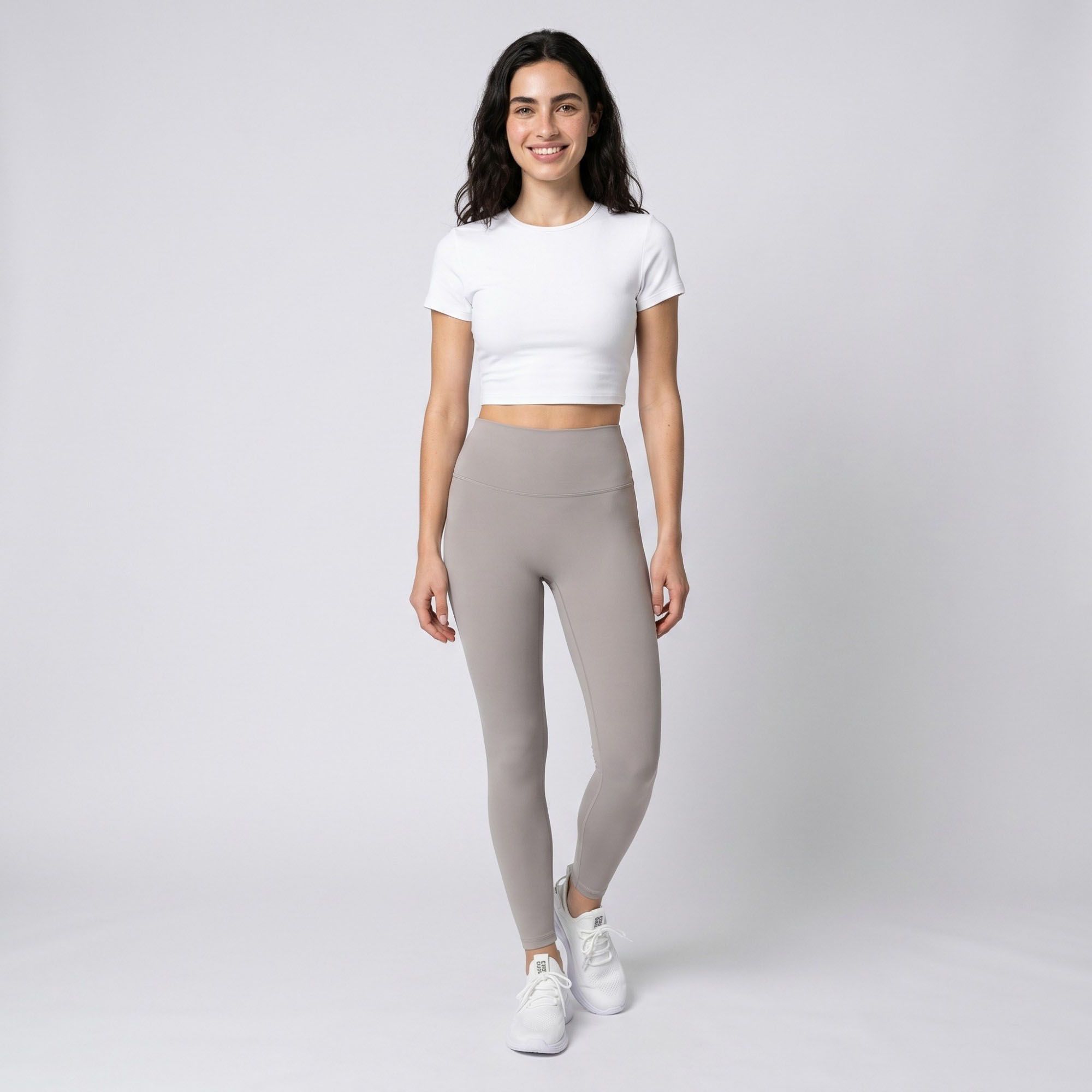 Anna-Kaci Women's High Waist Leggings with V Waist Seam and Smooth Stretch Fit