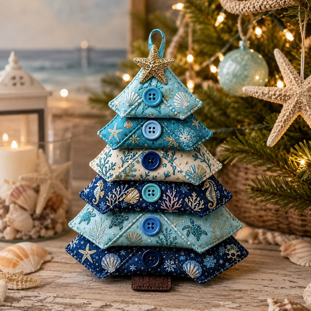 Halloween Layered Fabric Tree Ornament DIY Sewing Kit
