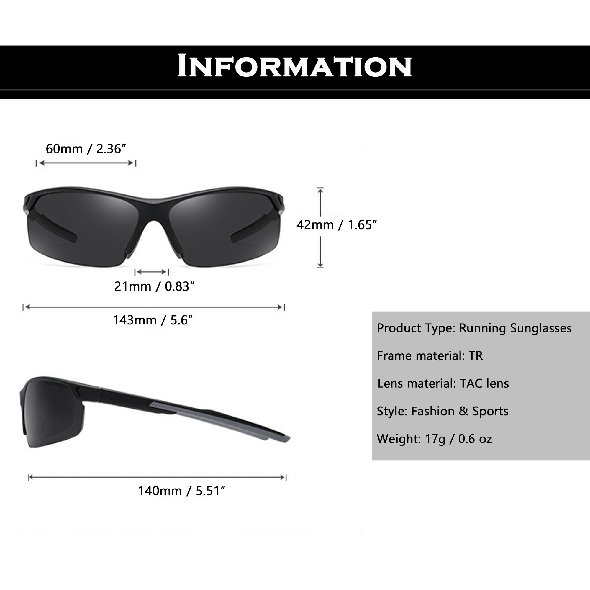 Anna-Kaci Active Women's Stylish Sports Running Sunglasses Polarized UV400 Protection