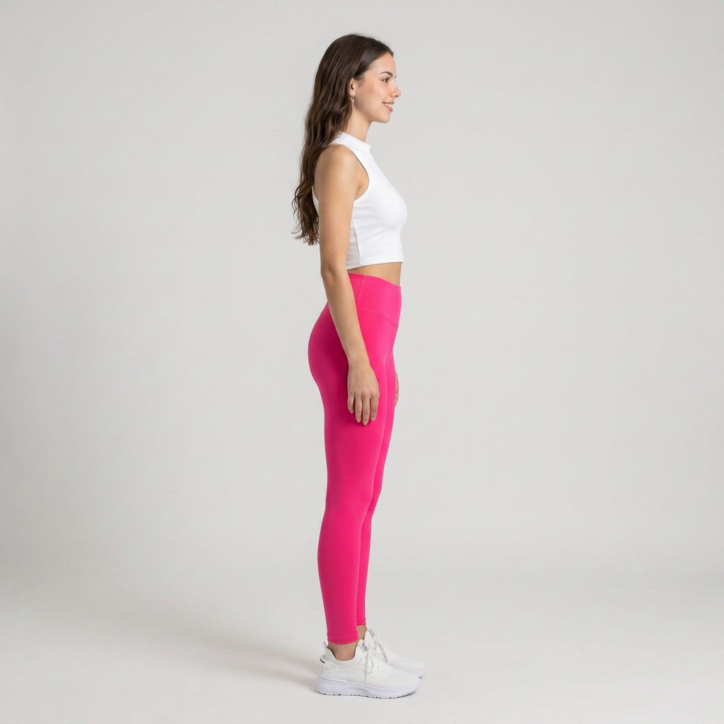 Anna-Kaci Women's High Waist Leggings with V Waist Seam and Smooth Stretch Fit