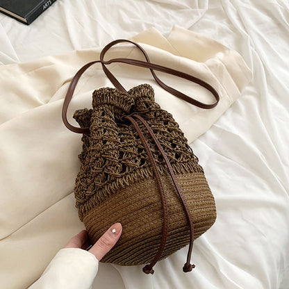Anna-Kaci Women's Bohemian - Style Crochet Shoulder Bag