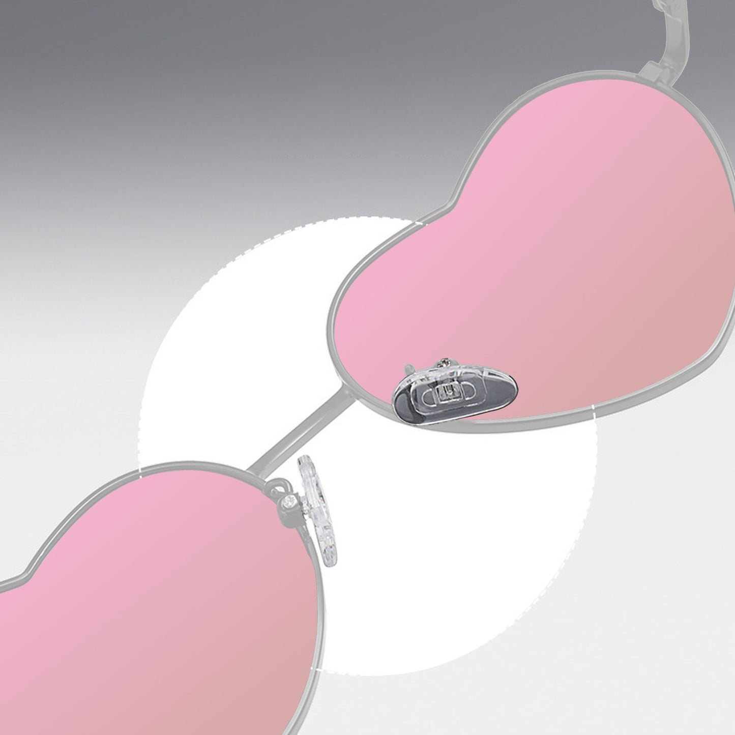 Anna-Kaci Women's Stylish Heart-Shaped Polarized Sunglasses UV400 Protection for Outdoor Activities