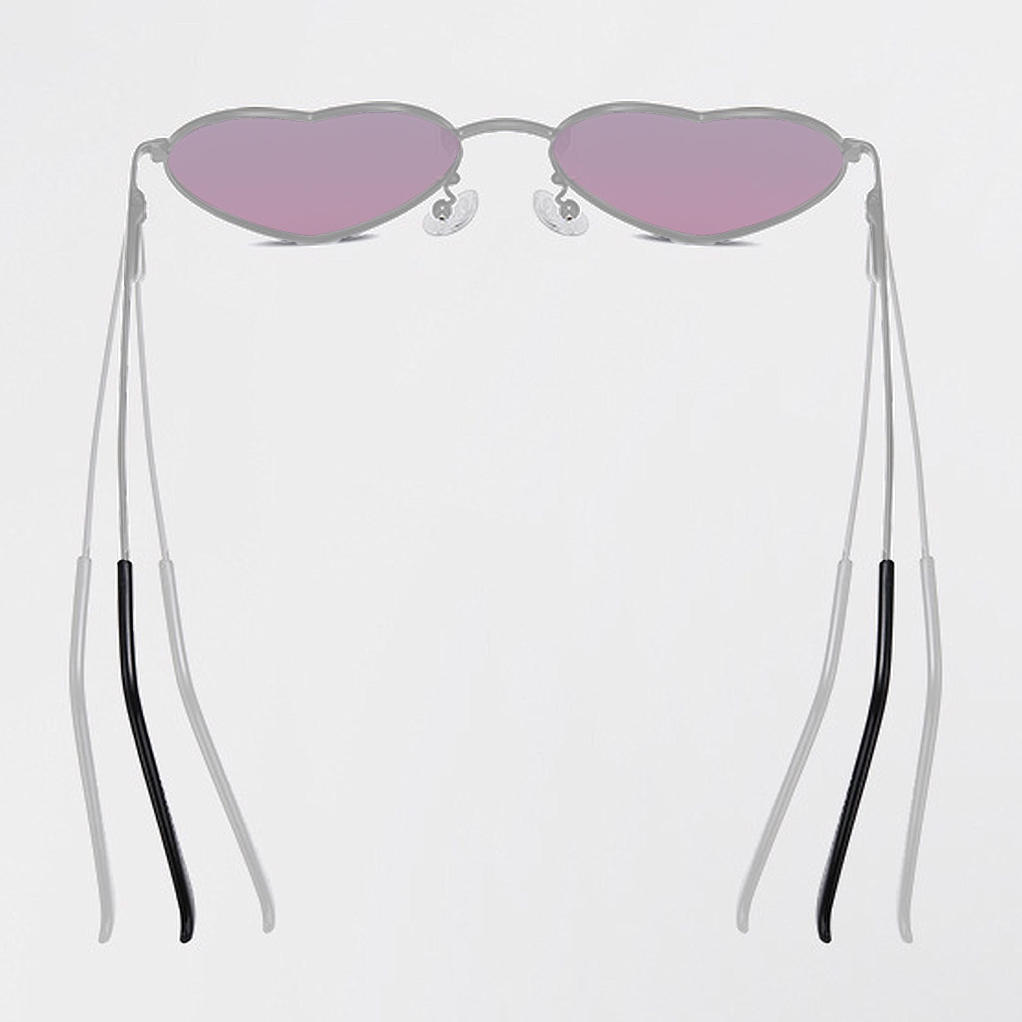 Anna-Kaci Women's Stylish Heart-Shaped Polarized Sunglasses UV400 Protection for Outdoor Activities
