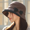 Anna-Kaci Women's Bucket Hat with Cute Bow Detail