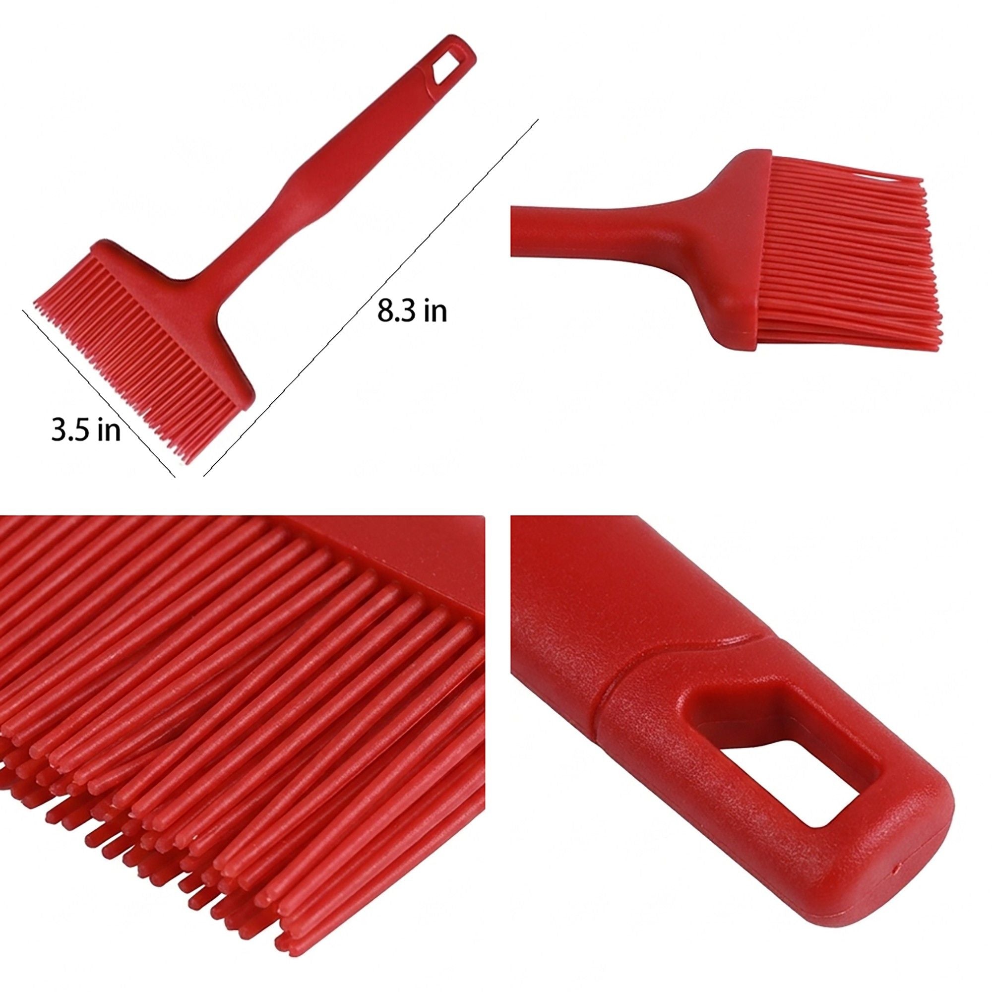 3-Piece Silicone Scraper Set with Handles, Durable and Flexible Kitchen Tools for Cooking and Baking