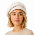 Wool Blend Houndstooth Beret Hat Vintage Painter Cap for Fall Winter