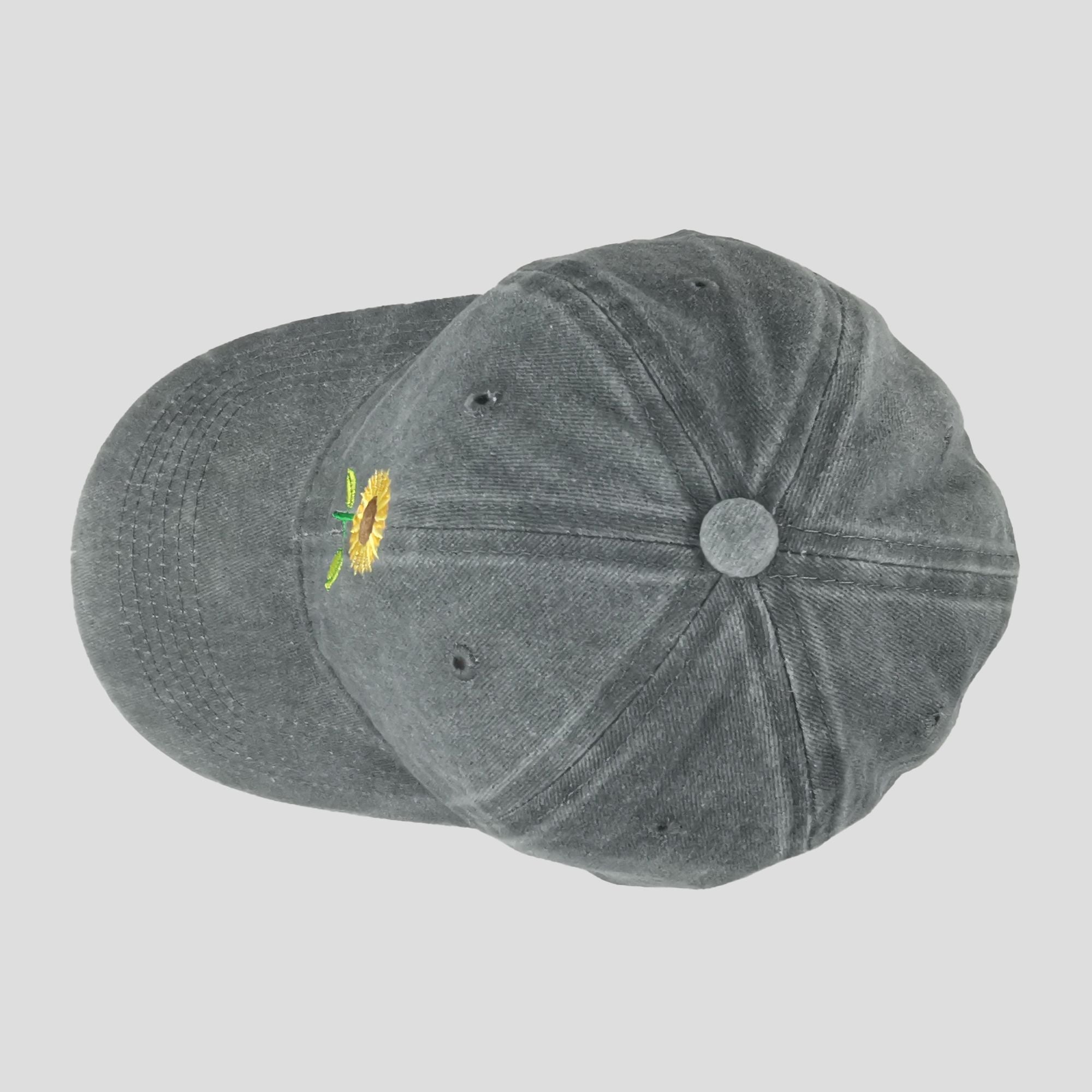 Anna-Kaci Women's Baseball Cap with Sunflower Embroidery