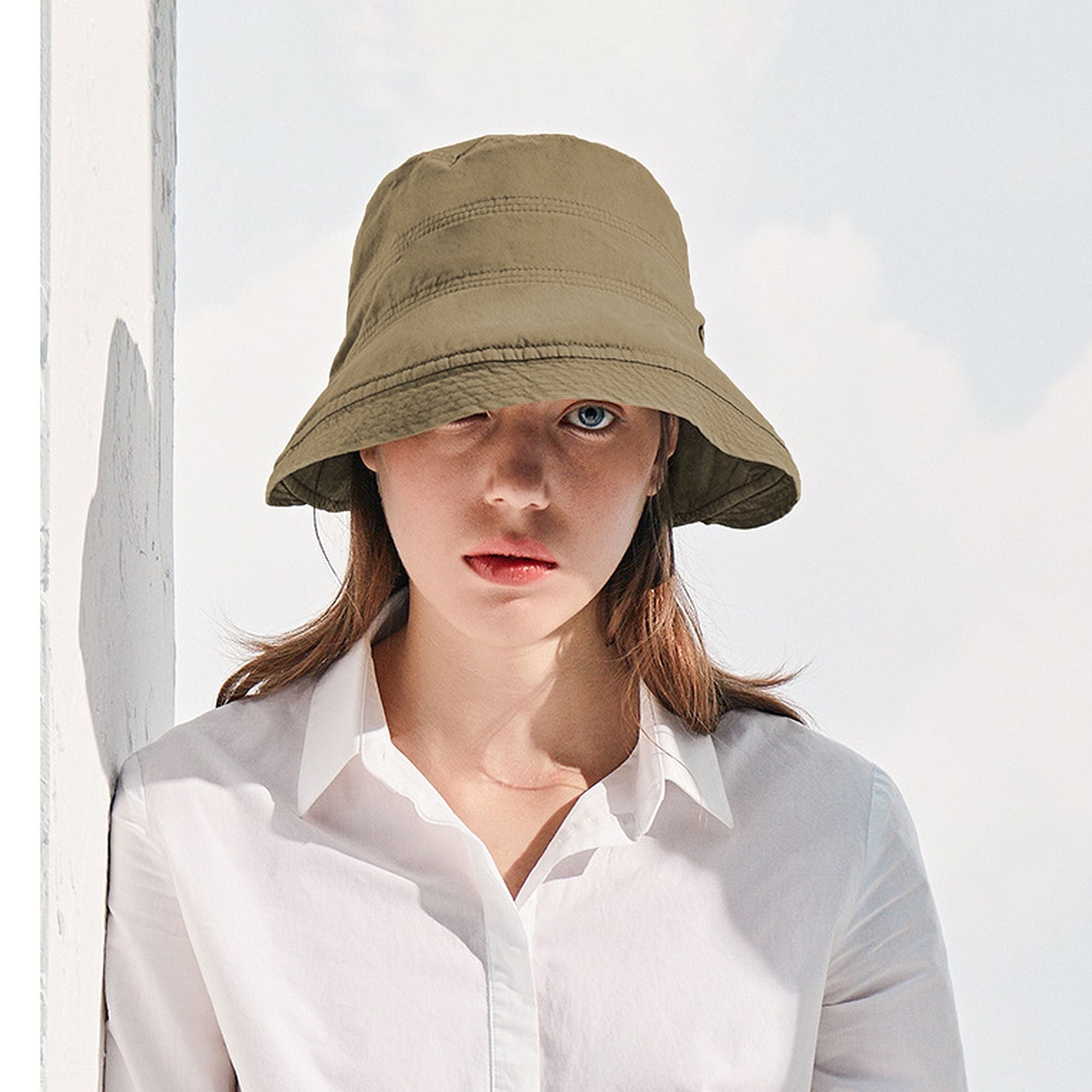 Anna-Kaci Women's Foldable Wide - Brim Bucket Sun Hat