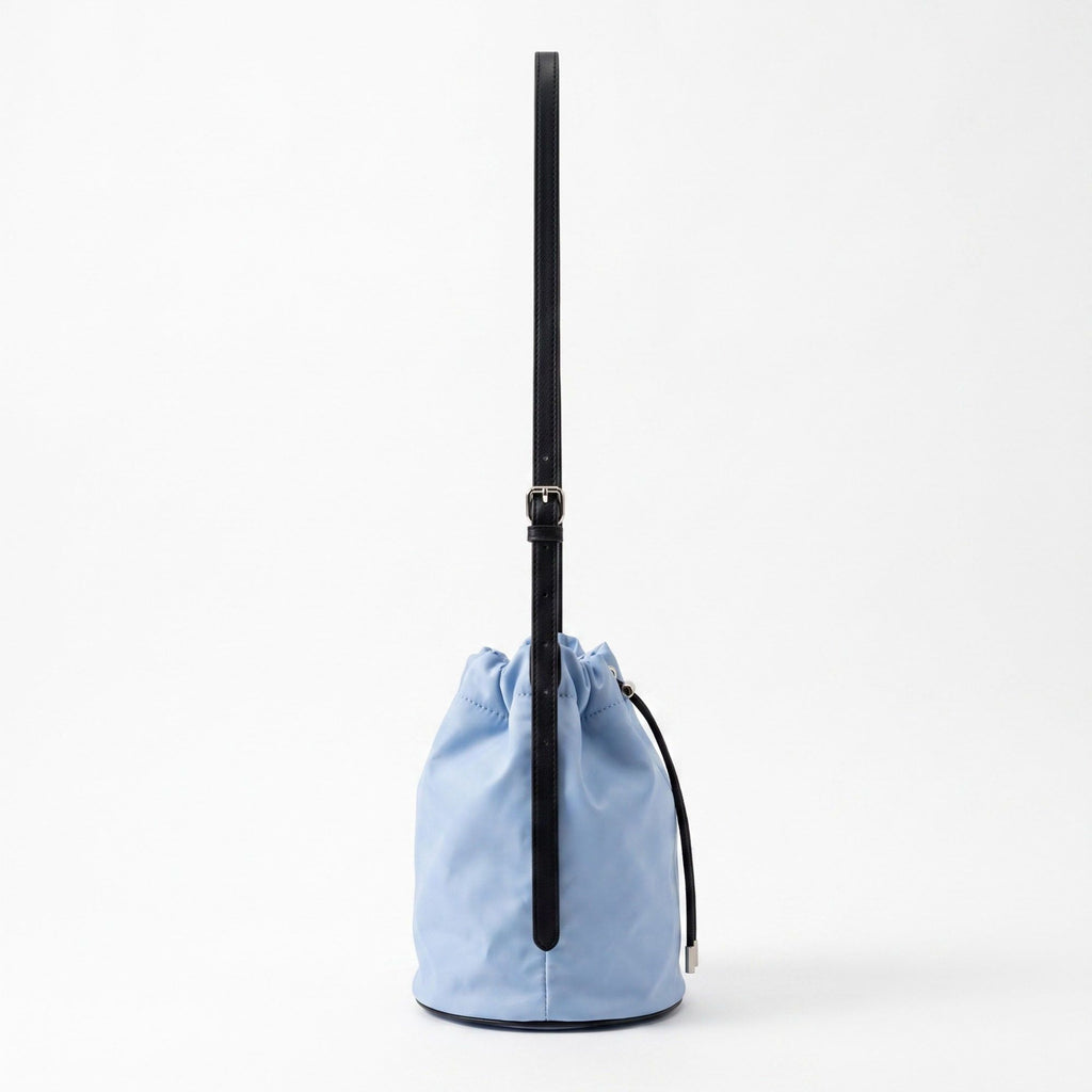 Drawstring Bucket Crossbody Bag with Adjustable Shoulder Strap