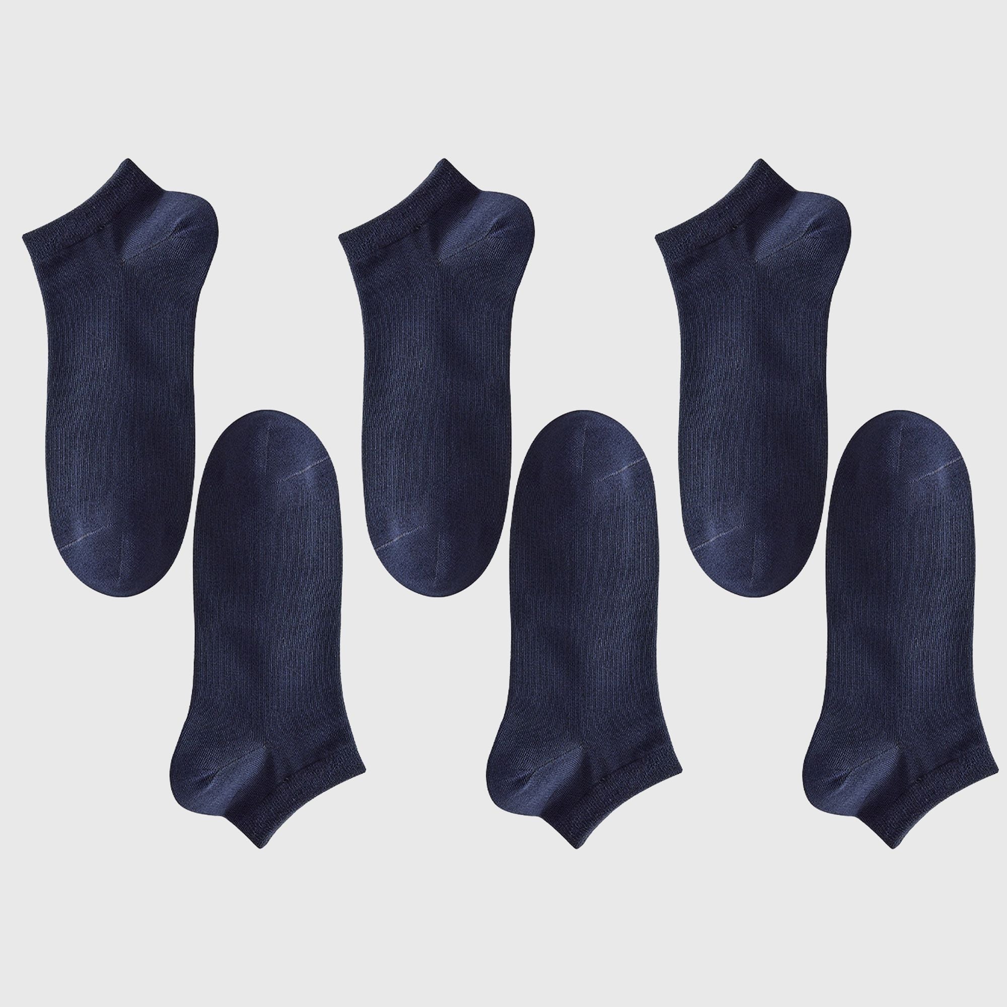 Anna-Kaci Men's Ankle - Length 6pk Comfort Casual Cotton Socks