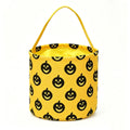Halloween Trick or Treat Candy Bucket Foldable Goody Basket with Handle