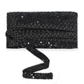 Sewing Sequin Trim 0.9 Inch 4 Row, 25 Yards Glitter Sequin Ribbon Metallic Stretch Bling Strip DIY Craft Decoration