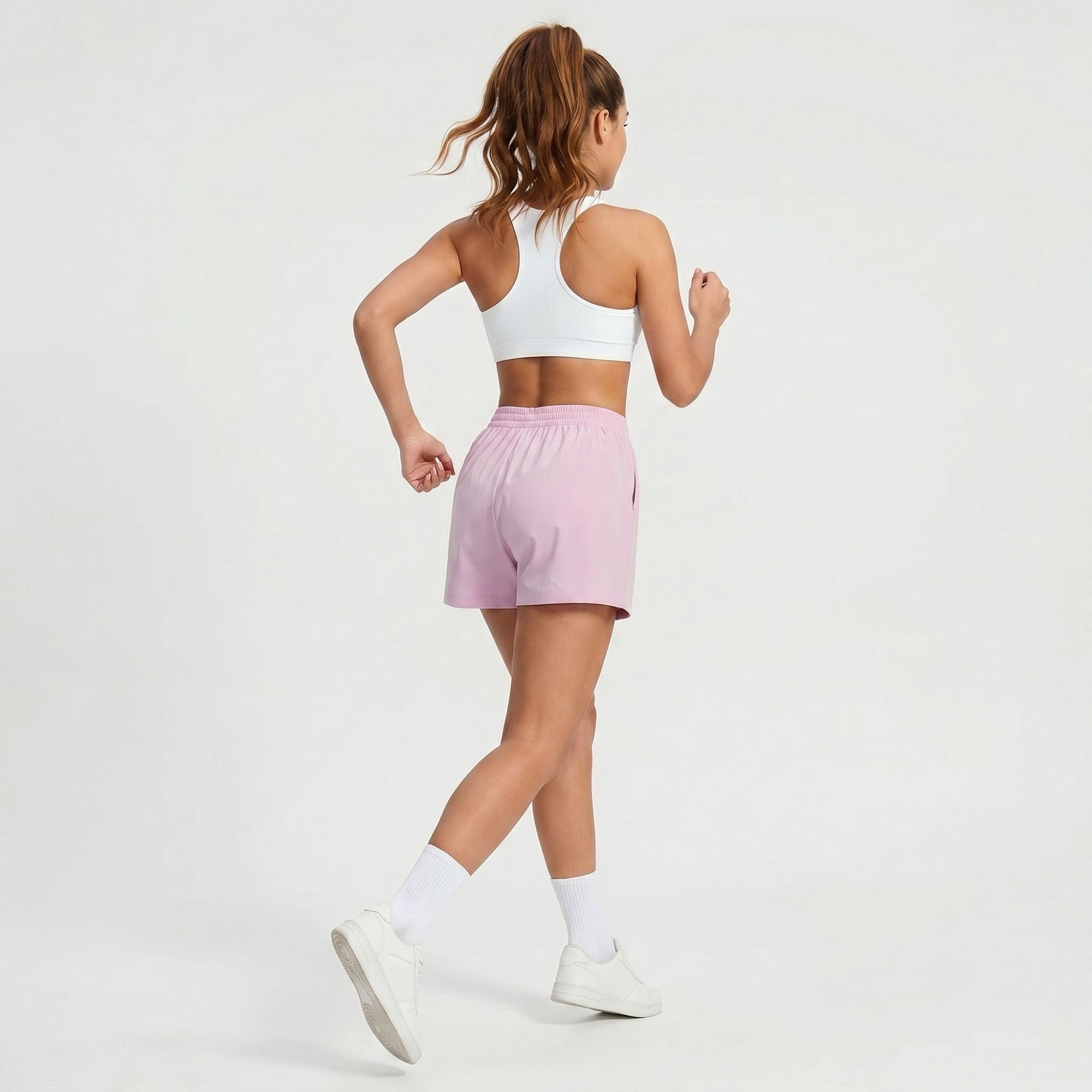 High Waisted Running Shorts with Pockets Lightweight Athletic Shorts