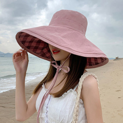 Anna-Kaci Women's Double-Sided Reversible Wide-Brim Sun Hat