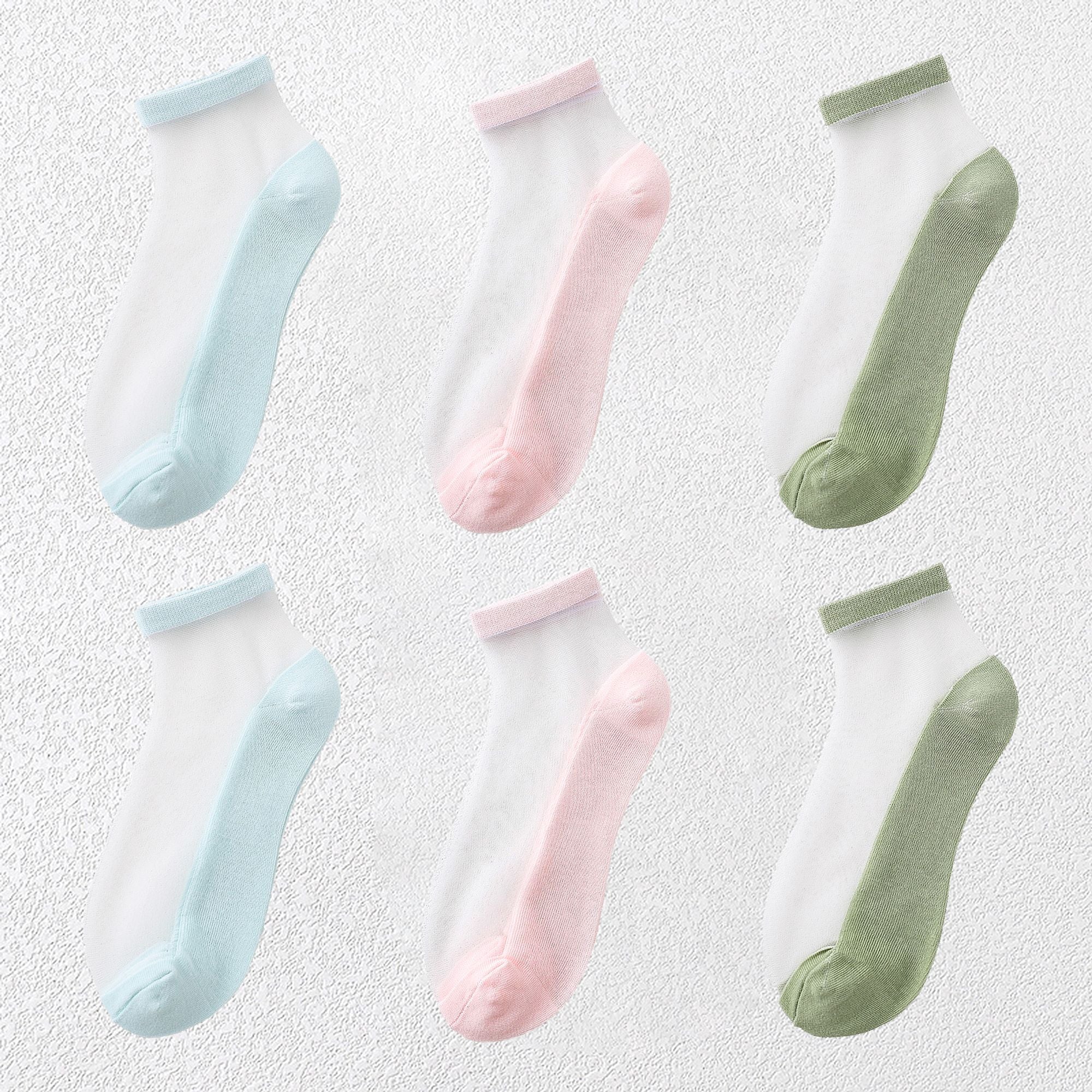 Anna-Kaci Chic Women's Summer Thin Ankle Socks Soft for Casual 6Pk