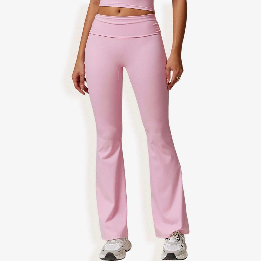 Flared High Waist Yoga Pants for Activewear and Everyday Comfort