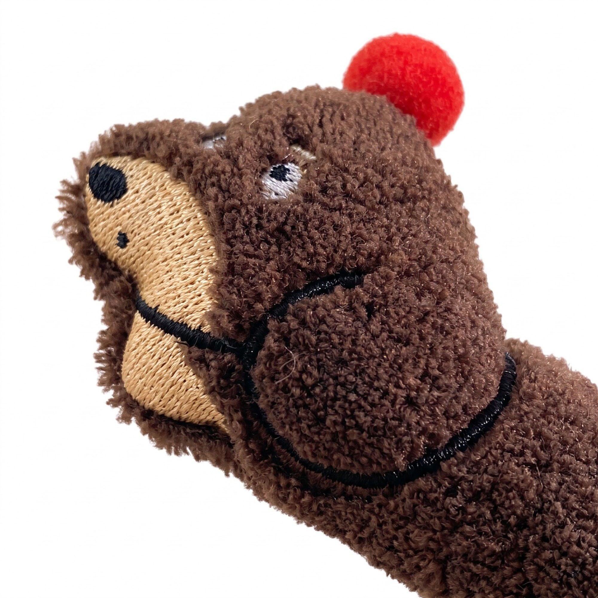 3pc Dachshund Plush Hair Clip Set Soft Dog Barrettes Cute Hair Accessories
