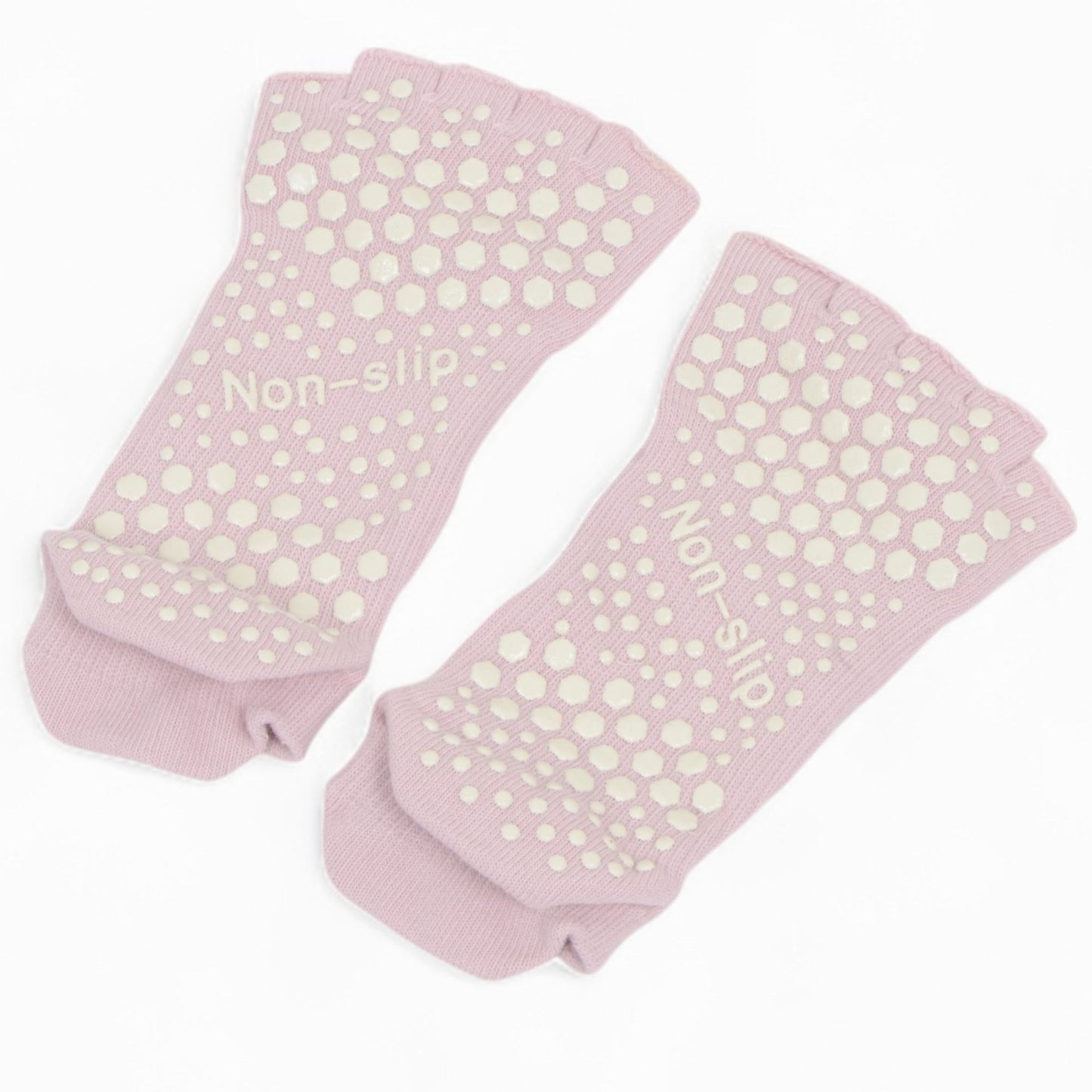 Anna-Kaci Women's Open-Toe Grip Socks for Yoga and Pilates with Non-Slip Soles and Arch Support