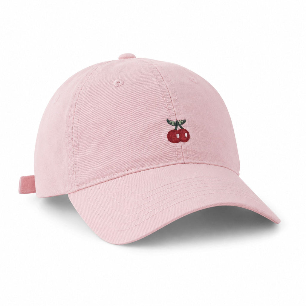 Cherry Embroidered Baseball Cap Adjustable Dad Hat