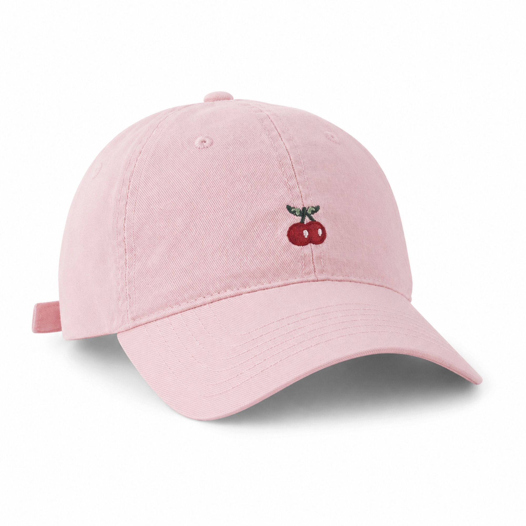 Cherry Embroidered Baseball Cap Adjustable Dad Hat
