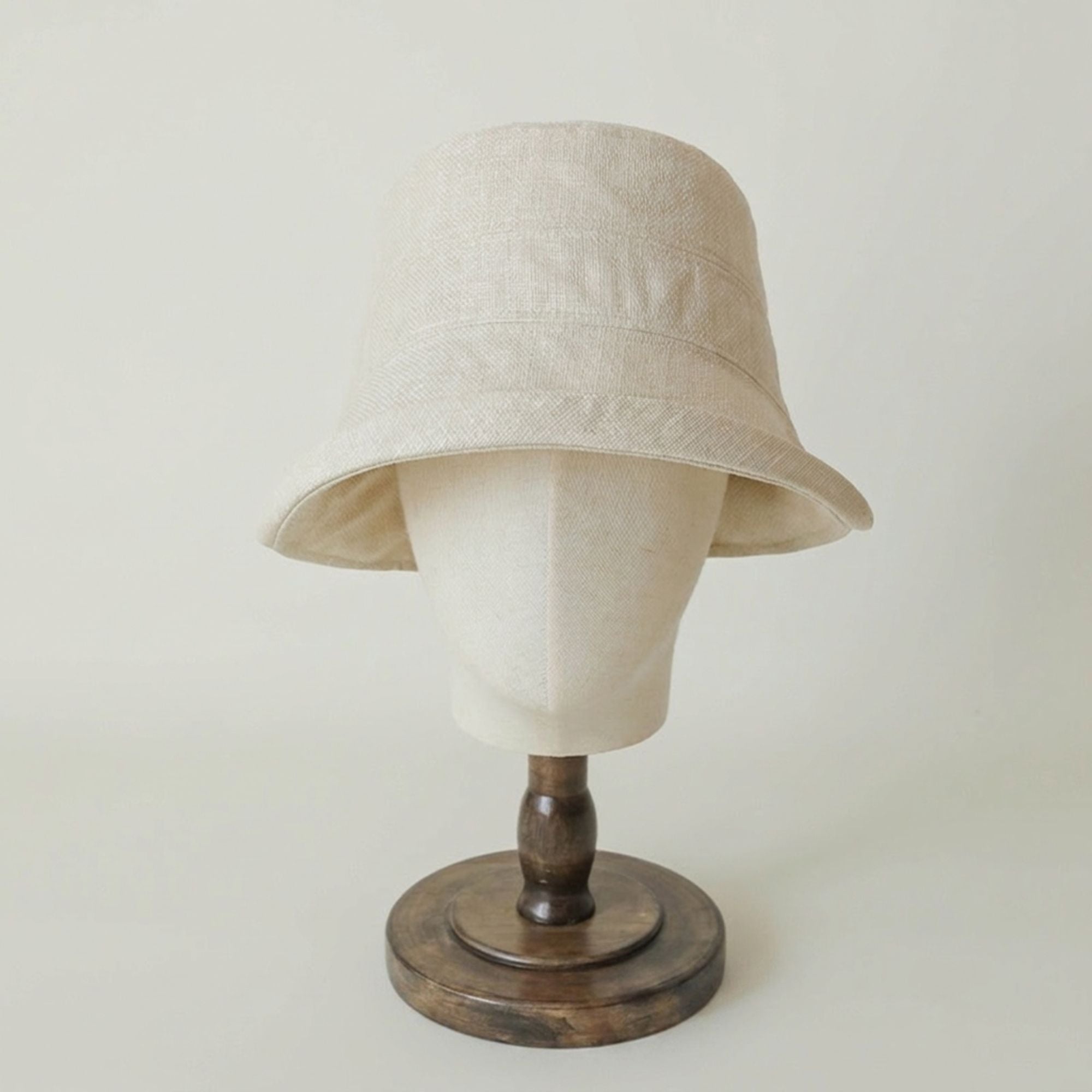 Solid Bucket Hat with Small Brim