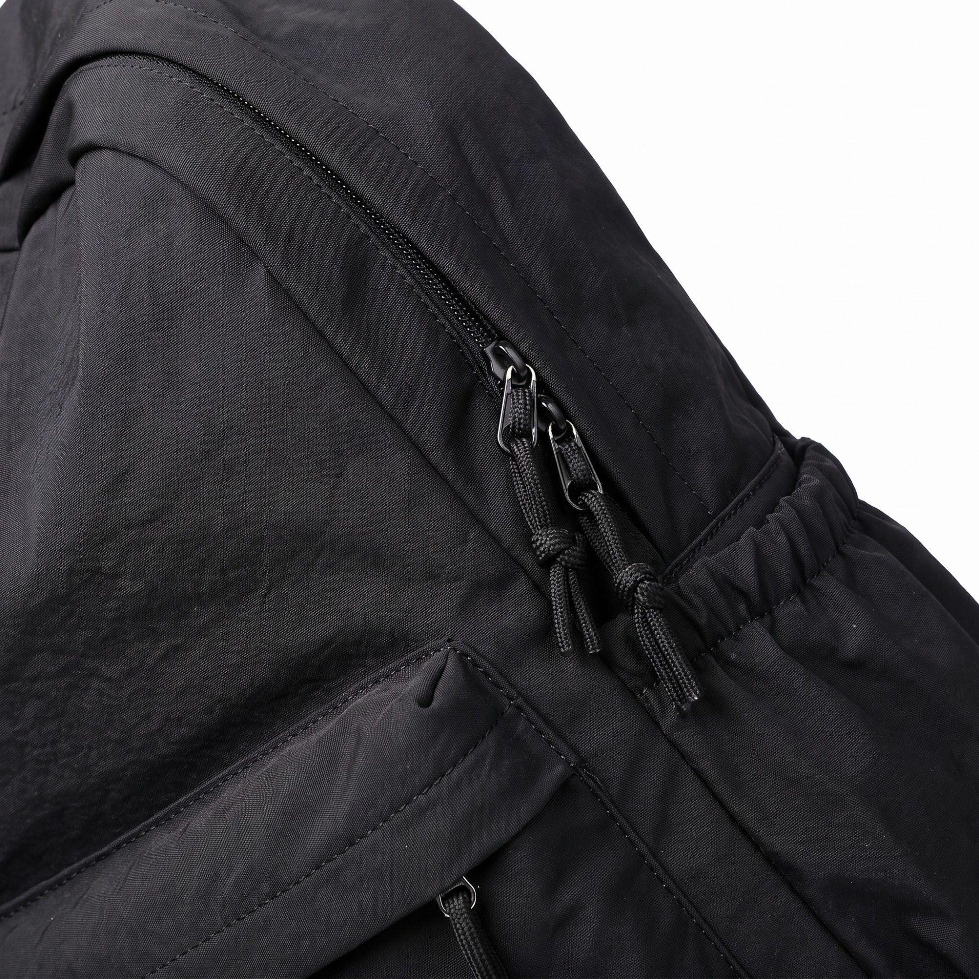 Lightweight Crinkle Multi-Pocket Backpack with Padded Straps and Side Pockets