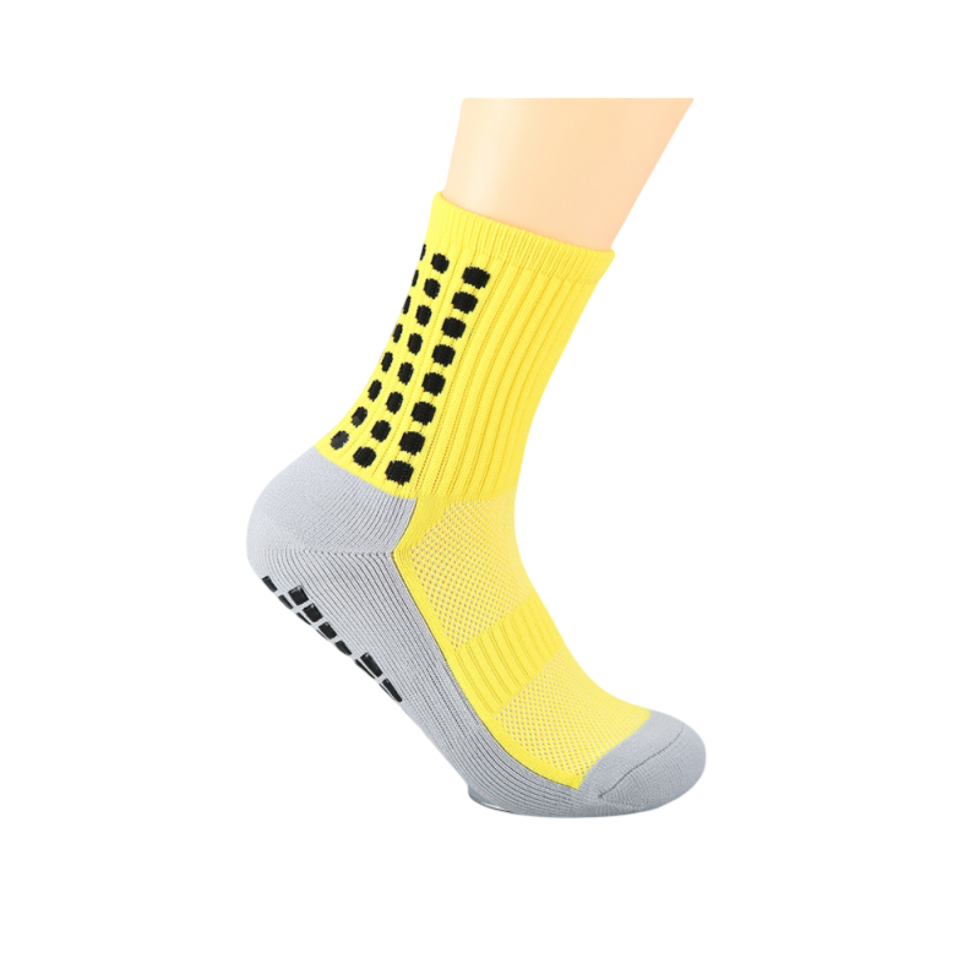 Anna-Kaci Unisex Non Slip Grip Athletic Socks with Arch Support Cushioned Sports Socks 3 Pack