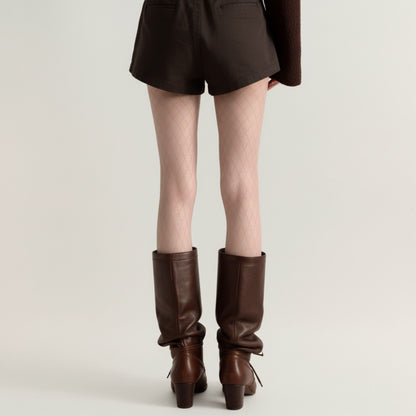 Anna-Kaci 2pcs Women's Sheer Full Length Tights with Diamond Mesh Pattern and Soft Stretch Fit for Stylish Textured Feminine Legwear